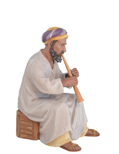 Flautista - Fabricado en pasta cerámica Italiana