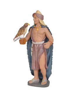 Paje Rey Melchor con halcón