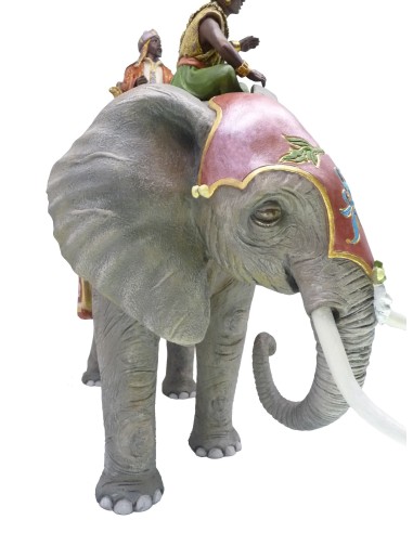 Rey Baltasar y  Paje Real en Elefante