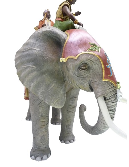Rey Baltasar y  Paje Real en Elefante