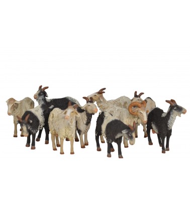 Grupo 10 cabras para 12 cm. ( 5 modelos )