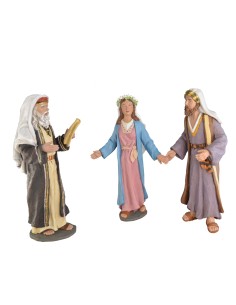 Esposorios de la Virgen 3 piezas  Fabricado en pasta cerámica Italiana.