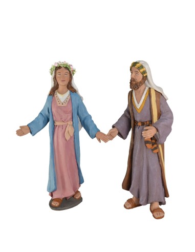 Esposorios de la Virgen 3 piezas  Fabricado en pasta cerámica Italiana.