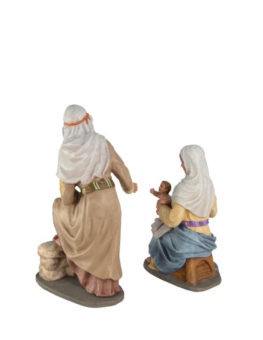 Nacimiento 3 piezas con niño.  Fabricado en pasta cerámica Italiana.