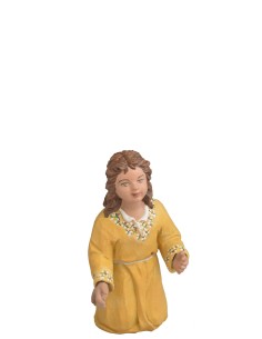 NIÑA JOVENCITA ARRODILLADA Nº 17. FABRICADO EN PASTA CERÁMICA ITALIANA