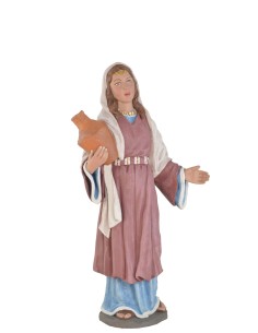 Pastora con cántara. Fabricado en pasta cerámica Italiana.