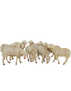 14460 Grupo 10 ovejas surtidas flexibles para 14 cm.