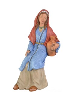 Pastora sentada con ánfora. Fabricado en pasta cerámica Italiana