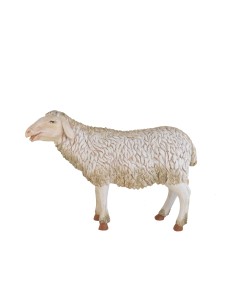 Oveja mira arriba. Fabricado en pasta cerámica Italiana.