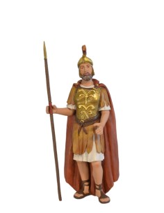 12060 SSold. Romano joven en pie con escudo. Fabricado en pasta cerámica Italiana. 2