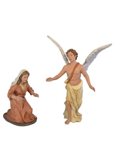 19118 Anunciación a la Virgen. Fabricado en pasta cerámica Italiana.