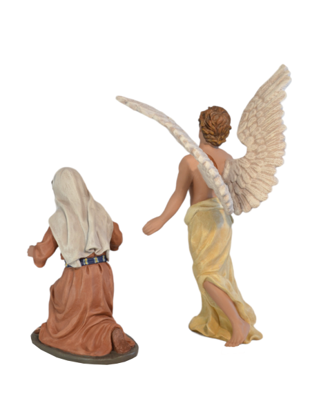19118 Anunciación a la Virgen. Fabricado en pasta cerámica Italiana.