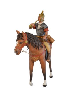 19127 legionario a caballo con trompeta. Fabricado en pasta cerámica Italiana. 2