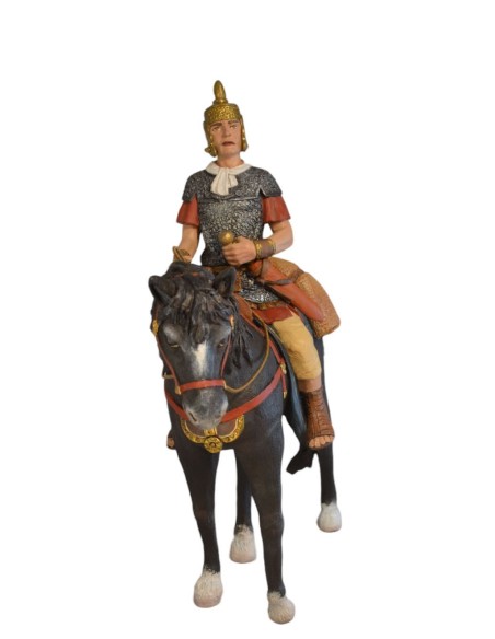 19129 Legionario a Caballo con espada. fabricado en pasta cerámica Italiana.