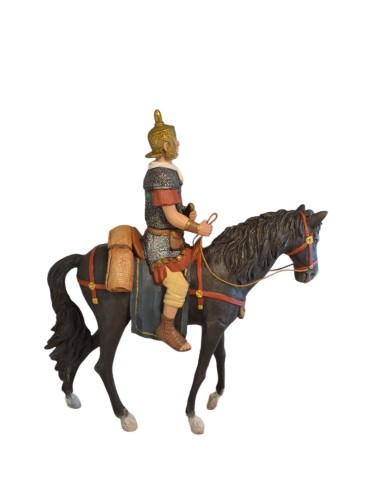 19129 Legionario a Caballo con espada. fabricado en pasta cerámica Italiana.