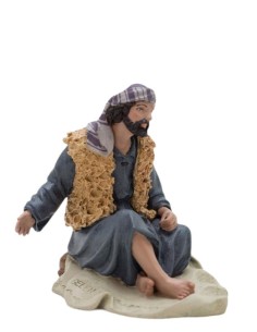 14017 Pastor sentado manta Nº 7 - Fabricado en pasta cerámica Italiana 2