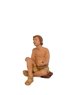 19077 Niño mendigo sentado - Fabricado en pasta cerámica Italiana.