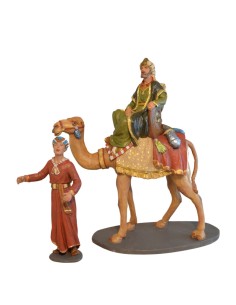 14099 Cabalgata de Reyes a camello. Fabricado en pasta cerámica Italiana. 2