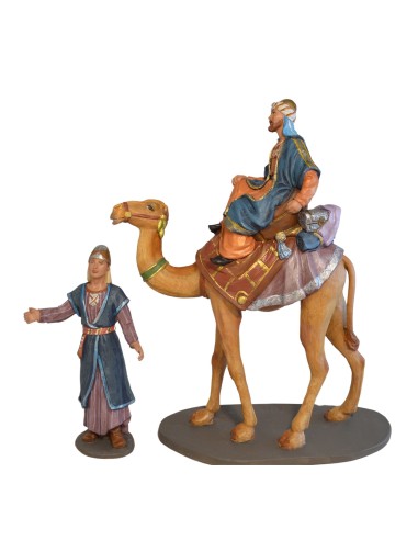 14099 Cabalgata de Reyes a camello. Fabricado en pasta cerámica Italiana.