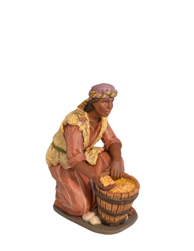 19005-8 Paje arrodillado - Fabricado en pasta cerámica Italiana.