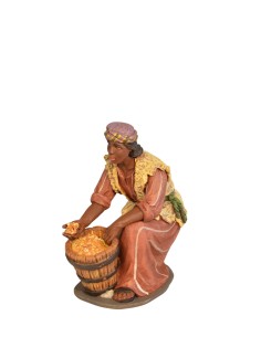 19005-8 Paje arrodillado - Fabricado en pasta cerámica Italiana.