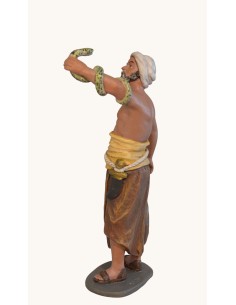 14111 Encantador de serpiente. Fabricado en pasta cerámica Italiana. 2