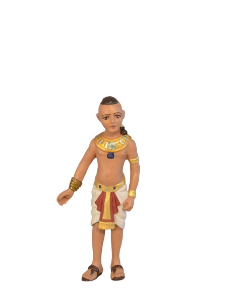 14070 Niño Faraón Egipcio. Fabricado en pasta cerámica Italiana.
