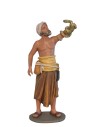 14111 Encantador de serpiente. Fabricado en pasta cerámica Italiana.