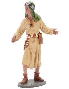 14018 Pastor camellero andando nº 8. Fabricado en pasta cerámica Italiana.