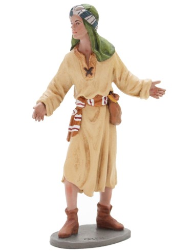 14018 Pastor camellero andando nº 8. Fabricado en pasta cerámica Italiana.