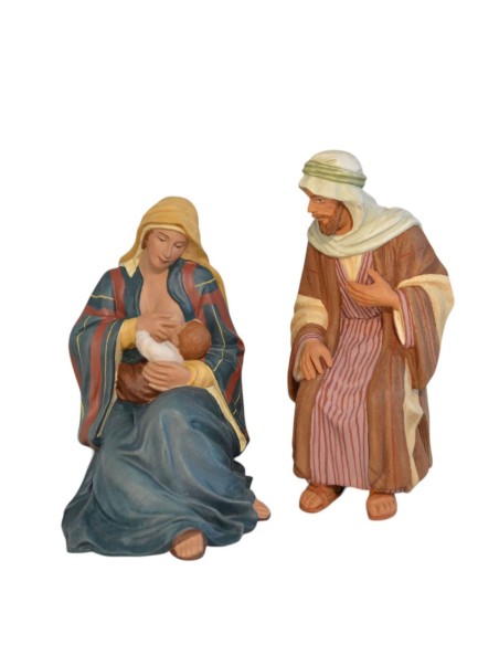 16011 Nacimiento Virgen amamantando. Fabricado en pasta cerámica Italiana.
