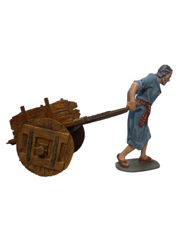 Pastor tirando del carro