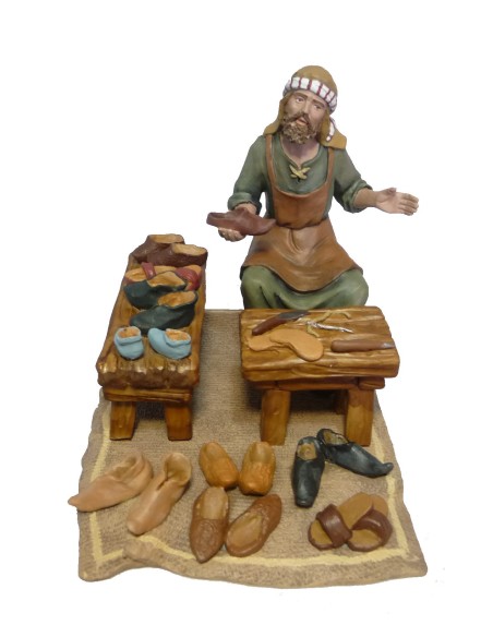 Conjunto zapatero con mesas y manta