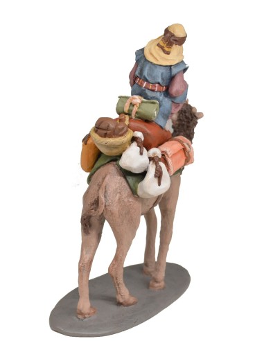 11030 Pastor a camello con carga. Fabricado en pasta cerámica Italiana.