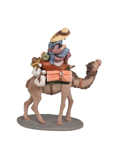 11030 Pastor a camello con carga. Fabricado en pasta cerámica Italiana.