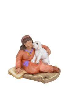 Niña sentada con perrito 2