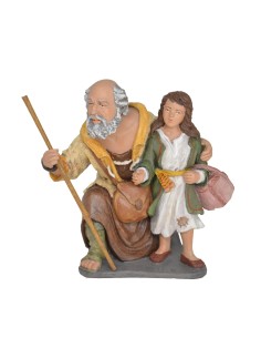 Pastor adorando con niña