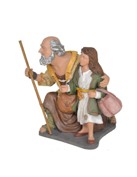 Pastor adorando con niña