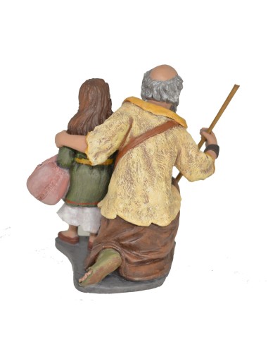 Pastor adorando con niña