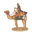Pastor a camello con carga - Fabricado en pasta cerámica Italiana.
