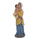 Pastora con niño en brazos - Fabricado en pasta cerámica Italiana.