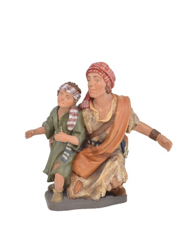 Anunciación a los pastores - Fabricado en pasta cerámica Italiana.