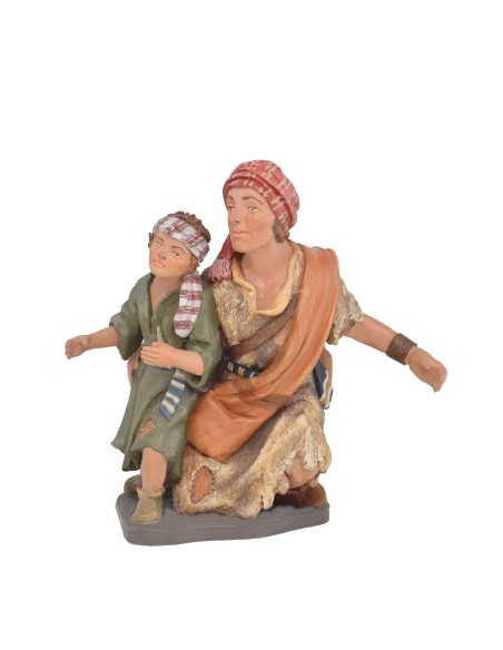 Anunciación a los pastores - Fabricado en pasta cerámica Italiana.