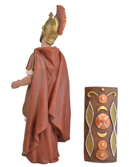 Soldado Romano en pie - Fabricado en pasta cerámica Italiana.