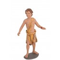 Niño pastor caminando. Fabricado en pasta cerámica Italiana