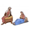 Nacimiento 2 piezas ( Niño en brazos ) - Fabricado en pasta cerámica Italiana.
