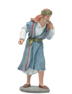 14013 Pastor con saco hombro Nº 3.Fabricado en pasta cerámica Italiana.